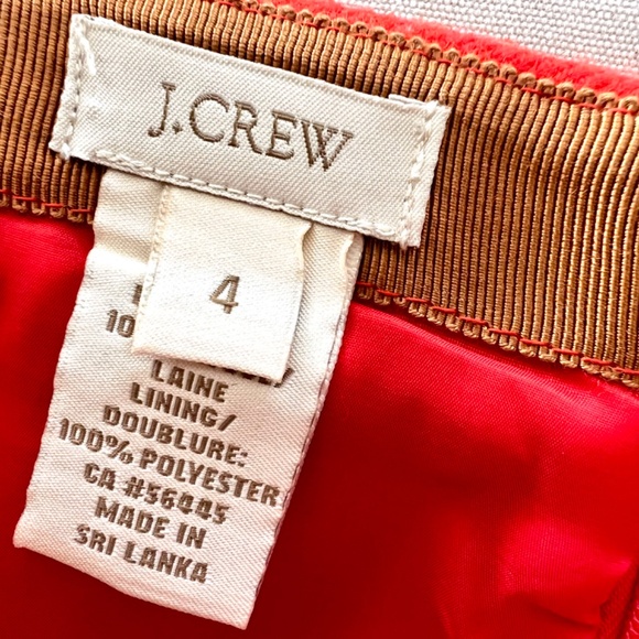 J.CREW No.2  Pencil Skirt in Double Serge Wool - Red - 4 - Picture 7 of 12